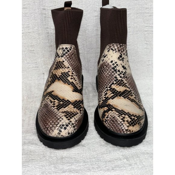 Comfort Foam Women's Brown Snake Print Sabriel Ankle Boots Size 9 NIB #36330 - Picture 2 of 7